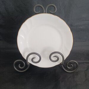 Mikasa Wedding Band Gold Bread & Butter Plates L9709 6 1/8" White Set of 4.